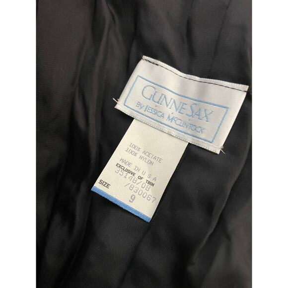 Gunne Sax by Jessica McClintock Strapless Green/ Black Party Dress Size Small - Picture 5 of 5